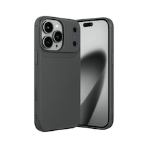 Apple iPhone  Uyumlu,  17 Pro Auto Focus Karbon Kapak - Gri