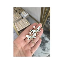 Taşlı Yusufçuk Model Küpe Çok Renkli
