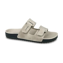 Ceyo Unisex Anatomik Günlük Rahat Tokalı Terlik Bahama-16 Camel