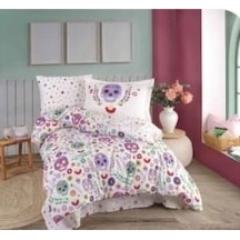 Tek Kişilik Poplin Nevresim Takımı Alice Mor
