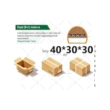 40x30x30 Ksssk Gramajlı Çift Oluklu Orta Boy Koli-5 Adet 12 Desi
