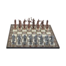 Gifthome Metal Satranç Takımı - Seti Battal yunan antik Kat.sed
