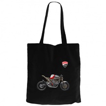 Ducati SuperSport Siyah Kanvas Bez Çanta