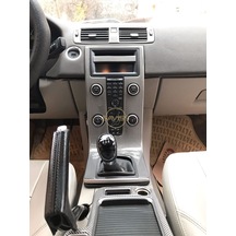 Volvo S40/V50/C30 2003/2009 Full Set, Gri Carbon Desen Konsol Maun Kaplama (Gri Carbon Desen)