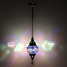 Dekoratif MOZAİK GECE LAMBASI AVİZE TEKLİ SARKIT