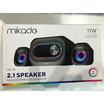 Mikado Md-511 5w+3wx2 Usb Rgb Ledli 2+1 Gaming Speaker 11 W