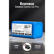 Ecovacs Deebot Ozmo U2 Pro 3200mah Robot Süpürge Bataryası D.k