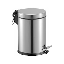 Pedallı Çöp Kovası 12 Litre Paslanmaz Çelik Banyo, Mutfak & Wc Çöp Kovası