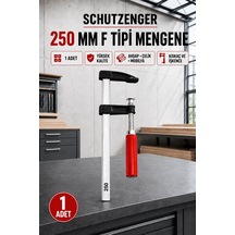 1 Adet 250mm F Tipi Mengene Ahşap Çelik Mobilya Mengenesi Kıskaç İşkence 250-f1
