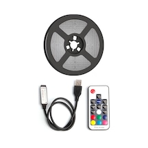 Tv Arkası Animasyonlu Rgb Şerit Led Seti Kumandalı 3 Metre - Cata - 5v Usb Girişli Standart