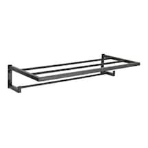 Banyo Havlu Rafı Siyah Renk 264x104x590 Mm 7/8 Yaş