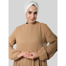Hürrem Bone Beyaz Pratik Hazır Geçmeli Tesettür Bone Jakar Kendinden Desenli 1209 42 Beyaz