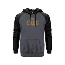 Lucifr Brown Gri Renk Reglan Kol Sweatshirt Gri