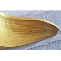3mm Altın Sarı Renkli 50 Adetli Sedefli Quilling Kağıdı