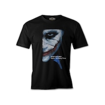 Joker - Never Look Back Siyah Erkek Tshirt 001