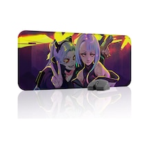 Cyberpunk Edgerunners Dikişli Kauçuk Oyuncu Mousepad V5 - 70x30 Xl Gaming Mouse Pad