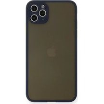 Newface Apple İphone 11 Pro Max Kılıf Montreal Silikon Kapak - Lacivert