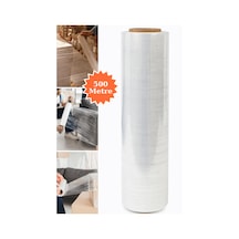 El Tipi Mobilya Eşya Koli Palet Paket Taşıma Taşınma Sarma Koruma Streç Film 50 Cm X 500 M 17 Mikron