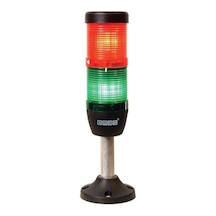 Emas IK52L024XM03 K Serisi İki Katlı 24V AC/DC 100mm Borulu Plastik Ayaklı LED Kolon 50mm