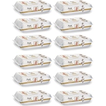 Pure Wipes Pamuklu Organic Islak Mendil 90' Lı 12 Paket 1080 Yaprak Pure-Mndl-90