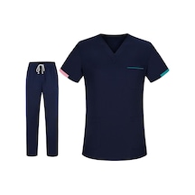 Dolıty Kadın Erkek Scrubs Set Modern Dayanıklı Xl-lacivert