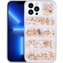 Apple Uyumlu iPhone 12 Pro Kamera Korumalı Simli Airbag'li Zore Dalga Kapak