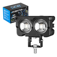 Motosiklet Led Sis Farı 2 Adet Set Metal Kasa Baykuş Model
