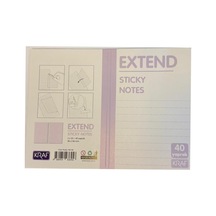 Kraf Yapışkanlı Not Kağıdı Extend 96x146mm 2x20 Yaprak Hafif Çizgili Mor 8680454417790