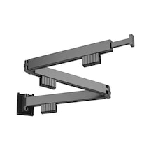 Ganzhoushop Yerden Tasarruf Sağlayan Duvara Monte Çamaşır Kurutma Rafı Katlanır Alüminyum 360 Derece Döndürülebilir Ev Bakımısiyah Çok Renkli