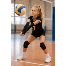 Voltrike Avs Voleybol Kolluğu Siyah Çift Renksiz