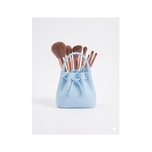 3d Tasarım Çanta Formlu Makyaj Fırçalık Ve Masaüstü Organizer - Minimalist Dekoratif Saklama Kabı