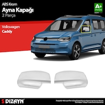 S-dizayn Vw Caddy Abs Krom Ayna Kapağı 2 Prç 2020 Üzeri