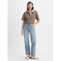 Levi's Ribcage Straight Ankle Kadın Jean Pantolon - Lets Share-2657 Med İndigo - Flat Finish