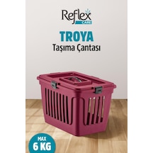 Reflex Care Troya Kedi Ve Köpek Taşıma Çantası Mor 49,5 X 33,5 X 33 Cm