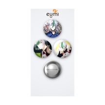 Blue Lock Animesi Eita Otoya 3'lü Metal Rozet Seti 58mm İğneli Buton Çanta Yaka Rozeti Çok Renkli