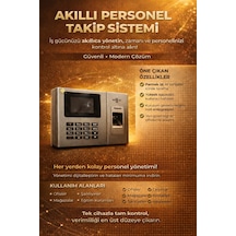 Kartlı Parmak izi okuyucu Personel takip cihazı -web Giriş Çıkış Programı (25 KART DAHİL)