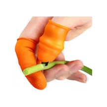 Silikon Başparmak Bıçağı Parmak Soyucu Koruyucu Soyacak Eldiveni MEDIUM