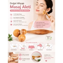 Mucit Home Doğal Ahşap Masaj Aleti Omuz Sırt Boyun Masaj Aleti