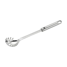 Ayrex Makarna Kepçesi Metalik Gri 18 10 Paslanmaz Çelik 33 Cm