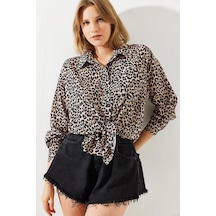 Shade Kadın Leopar Desenli Gömlek Mbms008 60501008 - Leopar