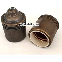 Marketcik Düz Eskitme Metal E27 Duy Dekoratif Avize Duylar