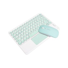 Android/ios Uyumlu Taşınabilir Bluetooth Klavye Ve Fare Seti - İnce Tasarım, Yeşil Renk Diğer Diğer