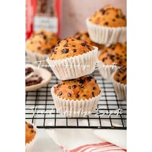 Takribi 100 Adet Orta Boy Beyaz Muffin Kek Kalıbı 40x30 Mm, Cupcake Kağıdı, Brownie Kalıbı Diğer