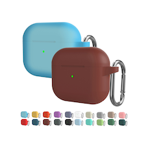 Airpods Uyumlu 3 İçin Kancalı Silikon Kalınlaştırıcı Kablosuz Kulaklık Koruyucu Kılıf Beyaz