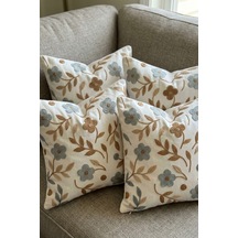 4lü Kırlent Kılıfı, Dijital Baskılı Çift Taraflı Kırlent Kılıfı 45x45cm Kod 21877 Çok Renkli