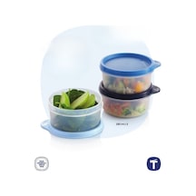 Şeker Üçüzler Saklama Kabı 3'lü Set 190ml Beyaz