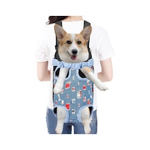 Reedark Köpek Taşıma Çantası: Nefesli Kumaş, Ön/arka Taşıma, Ayak Ve Kuyruk Açık Tasarım, Moda Jean, M Boyutu 30x20cm