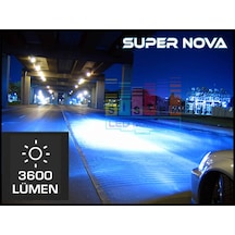 Supernova Buz Mavi H1 Simsek Etkili Zenon Cob Led Xenon Led Headl