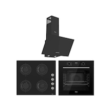 Ferre Flowart Lumora Essential Siyah 3'lü  QBL63CS-CS205-D086 Ankastre Set