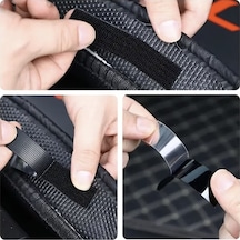 Araç Ev Ofis Çok Amaçlı Kaydırmaz Çift Taraflı Cırt Velcro Bant 16 Lı Set 23x70mm Siyah